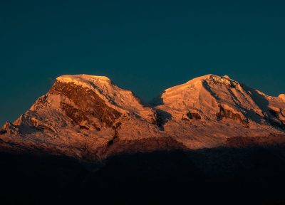 Huascarán al atardecer