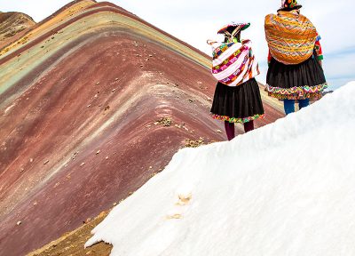 Señoras en Vinicunca (vertical)