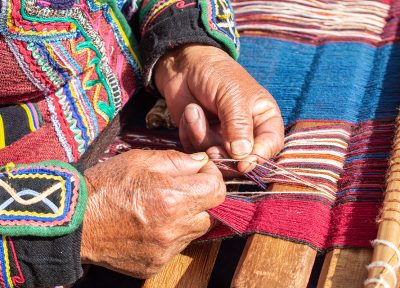 Tejedoras	– Valle Sagrado, Perú